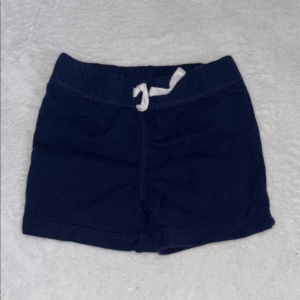 (3 for $10) carters Navy Blue Baby Shorts with Drawstring 9 month